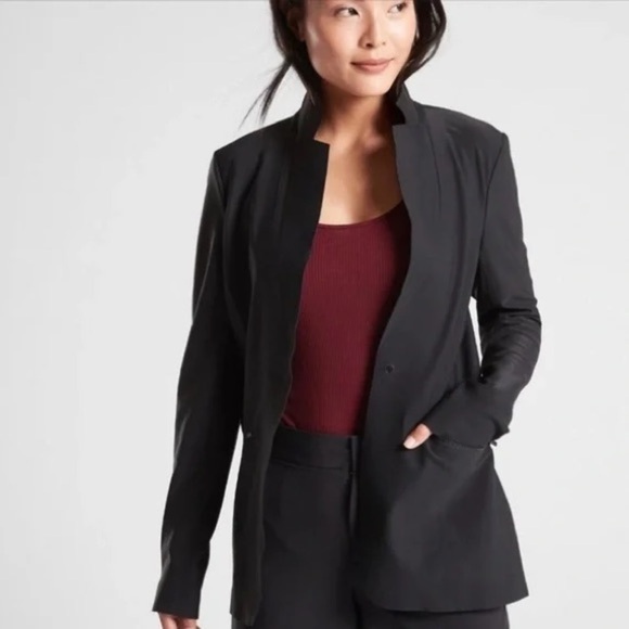 Athleta Cosmic Blazer Jacket Black Size 2 (S)